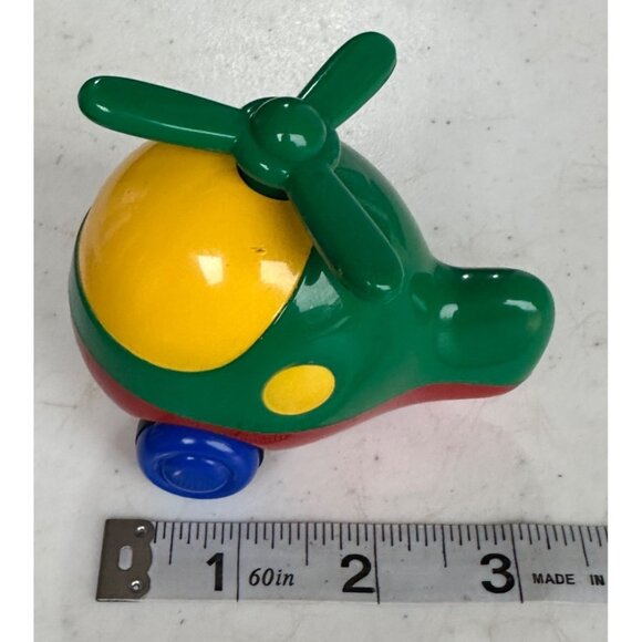 Viking Toys VINTAGE Mini Chubbies Toddler Kids Helicopter Toy 3" Tall - Picture 8 of 8